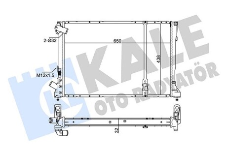 351015 Радіатор охолодження Espace III,Laguna I 2.2dT -96 KALE OTO RADYATOR підбір по vin на Brocar