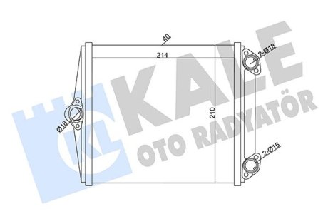 346645 Радіатор опалення S-Class W126,E-Class W124 93- KALE OTO RADYATOR підбір по vin на Brocar