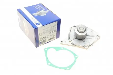 PA10209 Помпа води Renault Kangoo/Megane/Scenic/Laguna/Logan/Clio/Nissan Qashqai/Note 1.5dCi 05-(B/B)(10лоп) BUGATTI підбір по vin на Brocar