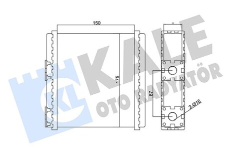 346655 Радиатор отопления Micra I,II,Primera,Sunny III KALE OTO RADYATOR підбір по vin на Brocar