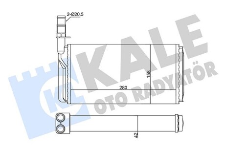 346375 Радиатор отопления Croma,Alfa Romeo 164,Lancia KALE OTO RADYATOR подбор по vin на Brocar