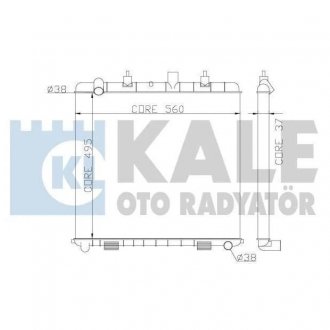 359300 Радиатор охлаждения Range Rover II 3.9/4.6 -98 KALE OTO RADYATOR подбор по vin на Brocar