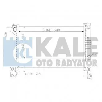 359600 Радіатор охолодження Mazda 626 IV,V 1.8/2.0 -91 KALE OTO RADYATOR підбір по vin на Brocar
