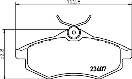 MDB2253 Колодки дискові CITROEN C2,C3 1,1-1,4HDi 02- MINTEX підбір по vin на Brocar