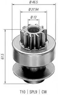 AMB0165 RENAULT Бендикс R18/25 Master, Trafic 2,1D/TD MAGNETI MARELLI подбор по vin на Brocar