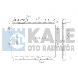 352600 Радіатор охолодження Hilux VII 2.5/3.0 D-4D -5 KALE OTO RADYATOR підбір по vin на Brocar