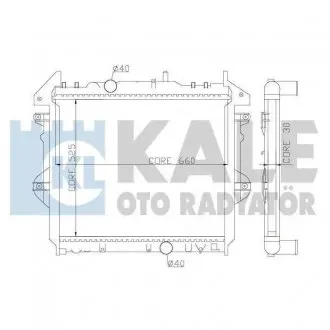 352600 Радиатор охлаждения Hilux VII 2.5/3.0 D-4D -5 KALE OTO RADYATOR підбір по vin на Brocar