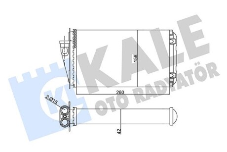 352030 Радиатор отопления Alfa Romeo 145/146/155 92- KALE OTO RADYATOR подбор по vin на Brocar