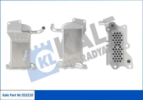 352210 РАДИАТОР КЛАПАНА EGR Amarok,Golf VI 2.0TDI -9 KALE OTO RADYATOR підбір по vin на Brocar