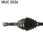 VKJC1534 Полуось левая Combo 01-, Corsa C 0 (без ABS) SKF підбір по vin на Brocar