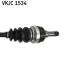 VKJC1534 Полуось левая Combo 01-, Corsa C 0 (без ABS) SKF підбір по vin на Brocar