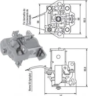 AME0336 Соленоїд FIAT.CUMMINS - BOSCH [940113050336] MAGNETI MARELLI підбір по vin на Brocar