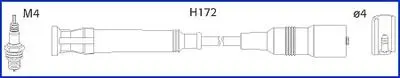 134763 Комплект высоковольтных проводов E36 1.6 93- HITACHI підбір по vin на Brocar