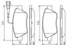 0986495342 Гальмівна колодка передн.Doblo 1.3D,Idea 04- BOSCH підбір по vin на Brocar