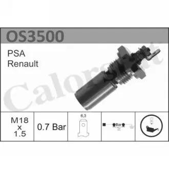 OS3500 Датчик тиску масла 0.7bar,Renault,Volvo VERNET підбір по vin на Brocar