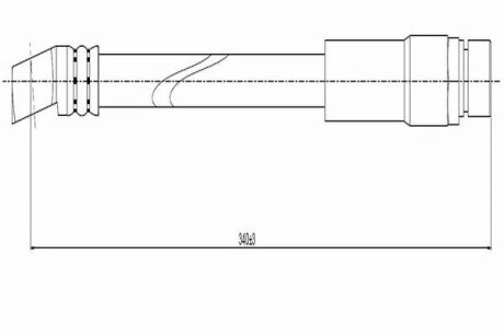 C800126B Шланг гальмівний пер. пр. Ascona C,Kadett D Cavo підбір по vin на Brocar