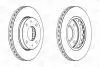 562459CH Диск тормозной передн. Matrix, Elantra -1 CHAMPION підбір по vin на Brocar