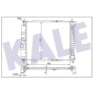 354800 Радиатор охлаждения Aveo 1.2/1.5 05-Daewoo KALE OTO RADYATOR подбор по vin на Brocar