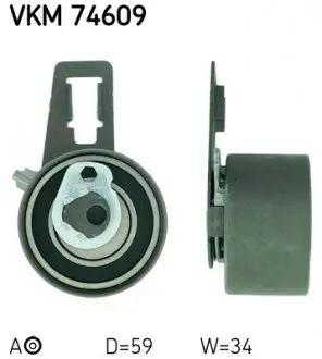 VKM74609 Натяжний ролік Terracan,Kia Carnival 2.9D SKF підбір по vin на Brocar