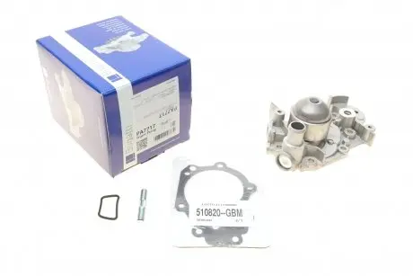 PA7717 Помпа води Renault Kangoo/Clio/Twingo 1.2 98-/Nissan Kubistar 1.2 03- (B/B) (6 лоп) BUGATTI підбір по vin на Brocar