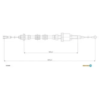 570102 Трос сцепления 240/260/740 74- (1068/839) ADRIAUTO підбір по vin на Brocar