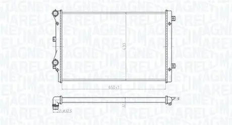350213852000 Радиатор AUDI A3 II 1.9TDI [350213852000] MAGNETI MARELLI подбор по vin на Brocar