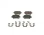 0986495319 Колодки тормозные (задние) Opel Astra G/Combo 01-/Kia Cee&#039;d 15- (к-кт с пластинами) BOSCH підбір по vin на Brocar