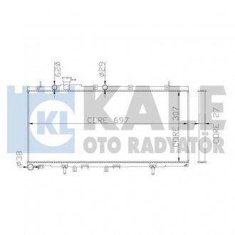 342115 Радиатор охлаждения с АКПП Outback 3.0 0 KALE OTO RADYATOR подбор по vin на Brocar