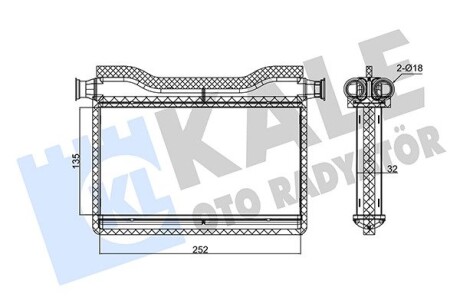 346750 Радиатор отопления 5 F10,6 F06,7 F01 -10 KALE OTO RADYATOR підбір по vin на Brocar