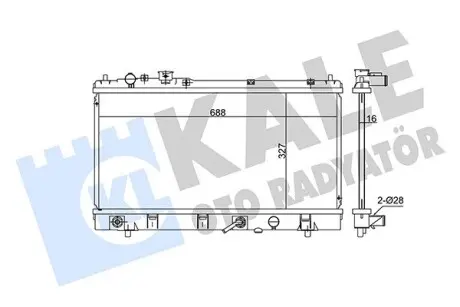 348635 Радіатор охолодження 323 F VI 1.6/1.9 -98 KALE OTO RADYATOR підбір по vin на Brocar