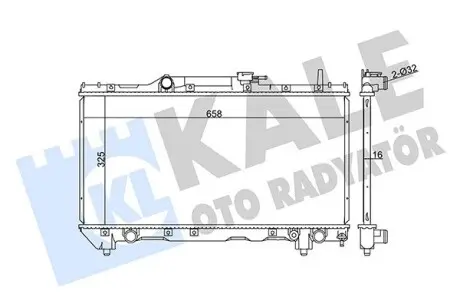 351920 Радіатор охолодження Carina E 1.6/1.8 92- KALE OTO RADYATOR підбір по vin на Brocar