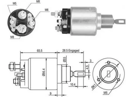 AME0048 Втягуюче реле BMW E34 [940113050048] MAGNETI MARELLI підбір по vin на Brocar