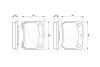 0986493550 Колодки передн. KIA PRIDE 1.1,1.3I 91- BOSCH підбір по vin на Brocar
