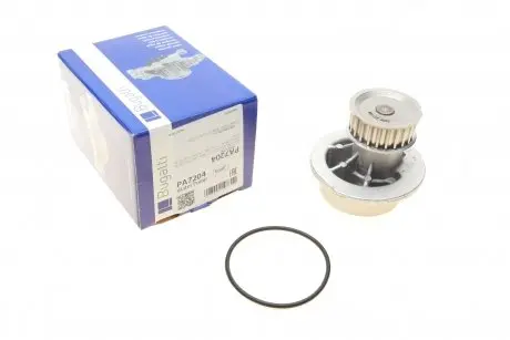 PA7204 Помпа води Opel Astra F/G/Combo/Corsa B/Vectra B/Zafira A 1.4/1.6 16V 94-05 BUGATTI підбір по vin на Brocar