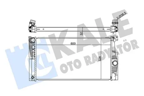 351990 Радіатор охолодження 5 F10 520/528i 11- KALE OTO RADYATOR підбір по vin на Brocar