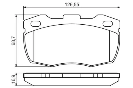 0986495269 Тормозные колодки передн.Defender 90- BOSCH підбір по vin на Brocar