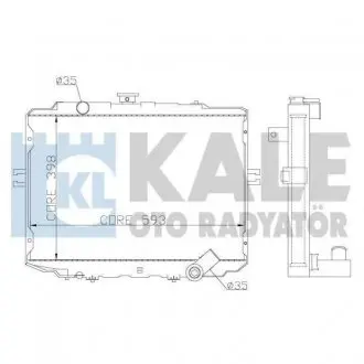 342295 Радиатор охлаждения H100,H-1 2.5D 97- KALE OTO RADYATOR подбор по vin на Brocar