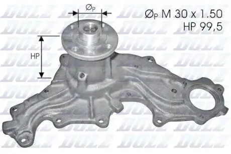 F120 Помпа воды Sierra V6 2.0,2.3,2.8 84- DOLZ подбор по vin на Brocar