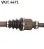 VKJC4471 Піввісь права PEUGEOT 206 1.4 (АКП) SKF підбір по vin на Brocar