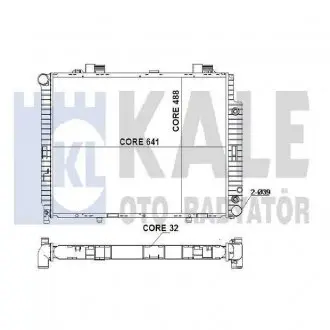 352000 Радіатор охолодження W210 2.0/2.3 95- KALE OTO RADYATOR підбір по vin на Brocar