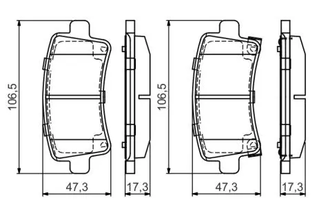 0986495444 Гальмівні колодки задн. Insignia 08- BOSCH підбір по vin на Brocar