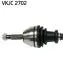 VKJC2702 Полуось левая (650мм) R 21 1,7-1,9D SKF підбір по vin на Brocar