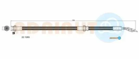 221265 Шланг тормозной задн.323 -04 535mm ADRIAUTO подбор по vin на Brocar