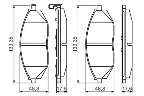 0986495349 Тормозные колодки передн.Spark 10- BOSCH подбор по vin на Brocar