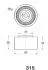 BE315 Натяжной ролик 323 / 626/XEDOS 9 2 JAPANPARTS підбір по vin на Brocar