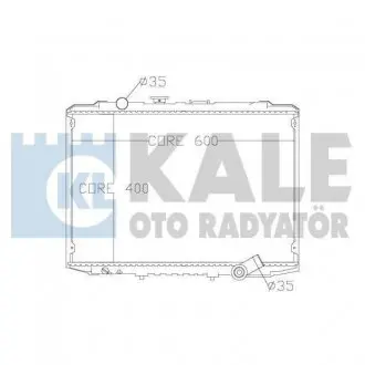 342290 Радиатор охлаждения H-100 2.5D 93- KALE OTO RADYATOR подбор по vin на Brocar