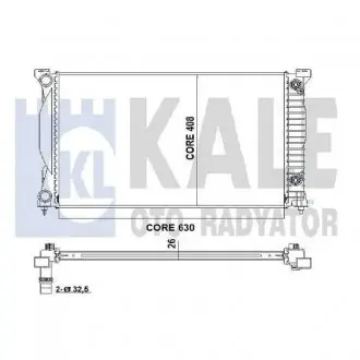 352900 Радіатор охолодження Audi A4/6 01- KALE OTO RADYATOR підбір по vin на Brocar