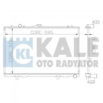 362200 Радіатор охолодження L200 2.5D 96- KALE OTO RADYATOR підбір по vin на Brocar