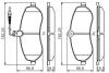 0986495460 Колодки тормозные (передние) Fiat Scudo/Citroen Jumpy/Peugeot Expert 07- (с датчиком) BOSCH підбір по vin на Brocar