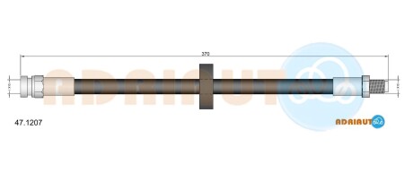 471207 Шланг гальмівний пер. Favorit -93 ADRIAUTO підбір по vin на Brocar